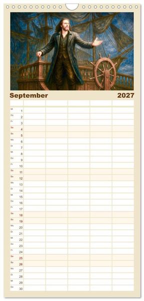 Produktbild: Familienplaner 2027 - Die ber&uuml;hmtesten Opern der Welt mit 5 Spalten (Wandkalender, 21 x 45 cm) CALVENDO