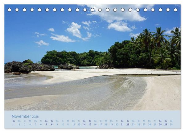 Produktbild: Tropentraum - Impressionen aus der Dominikanischen Republik (Tischkalender 2026 DIN A5 quer), CALVENDO Monatskalender