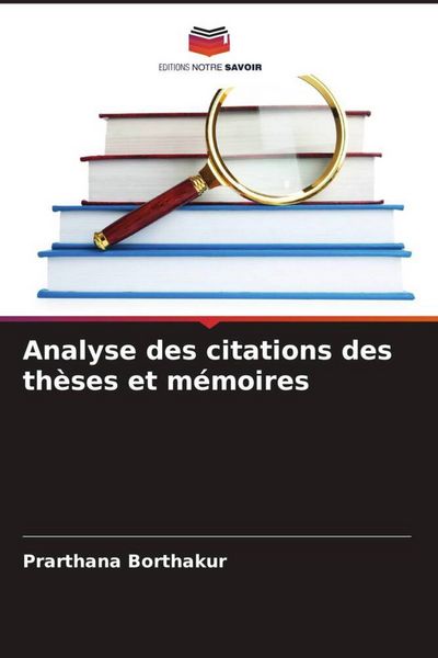 Produktbild: Analyse des citations des th&egrave;ses et m&eacute;moires