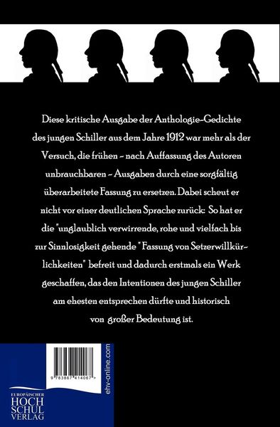 Produktbild: Schillers Anthologie-Gedichte, kritisch herausgegeben