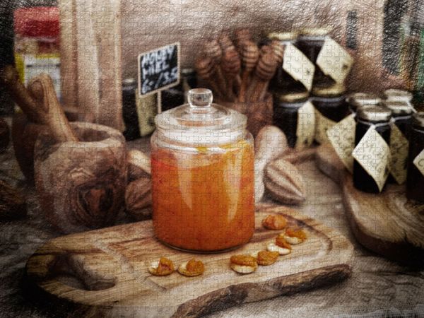 Produktbild: CALVENDO Puzzle Hausgemachte Marmelade | 1000 Teile Lege-Gr&ouml;&szlig;e 64x48cm Foto-Puzzle f&uuml;r gl&uuml;ckliche Stunden