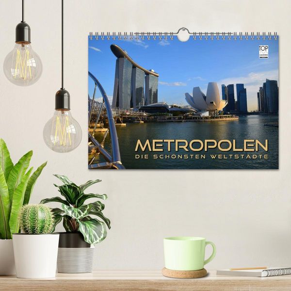 Produktbild: METROPOLEN - die sch&ouml;nsten Weltst&auml;dte (Wandkalender 2026 DIN A4 quer), CALVENDO Monatskalender
