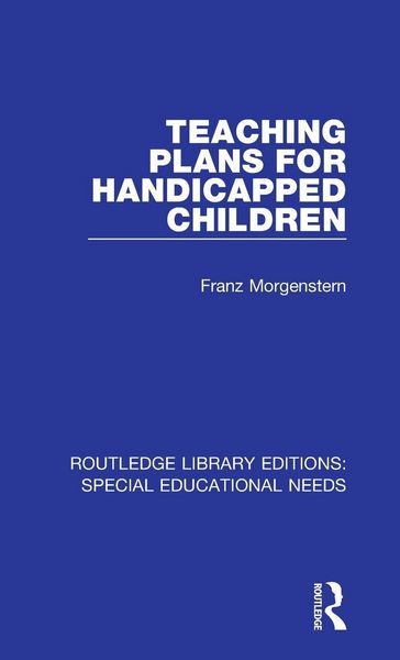 Produktbild: Teaching Plans for Handicapped Children