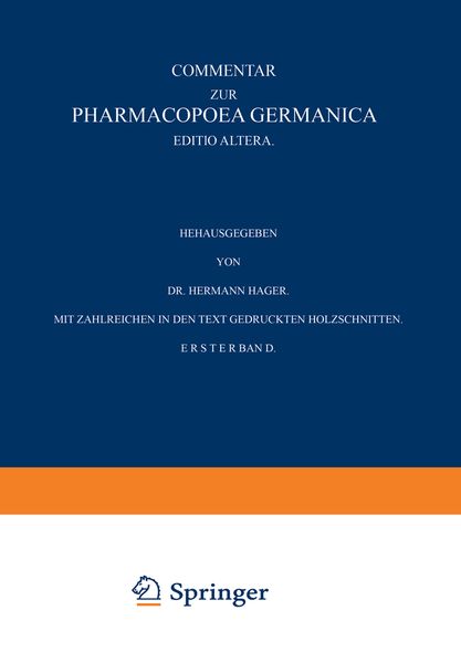 Produktbild: Commentar zur Pharmacopoea Germanica