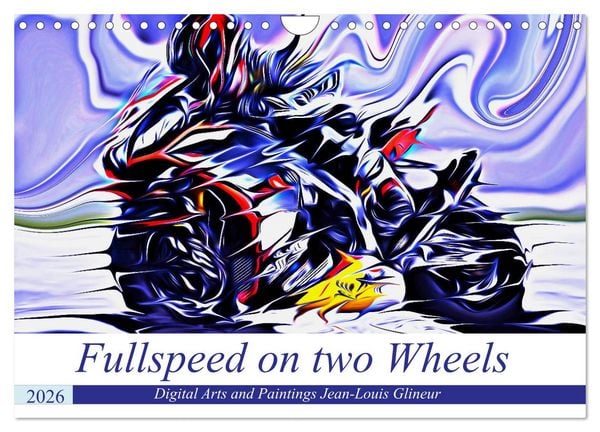 Produktbild: Fullspeed on two Wheels (Wandkalender 2026 DIN A4 quer), CALVENDO Monatskalender