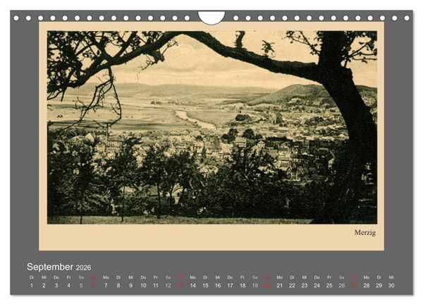 Produktbild: Saarland - vunn domols (frieher), Landkreis Merzig-Wadern (Wandkalender 2026 DIN A4 quer), CALVENDO Monatskalender