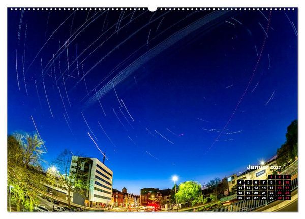 Produktbild: Sternspuren &uuml;ber Bad Hersfeld (hochwertiger Premium Wandkalender 2027 DIN A2 quer), Kunstdruck in Hochglanz