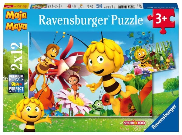 Puzzle Ravensburger BM: Biene Maja auf der Blumenwiese 2 X 12 Teile