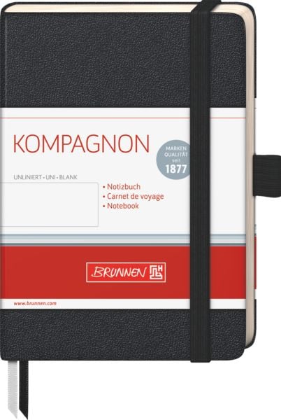 Produktbild: Brunnen Notizbuch A6 unlin Kompagnon