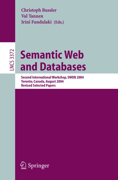 Produktbild: Semantic Web and Databases
