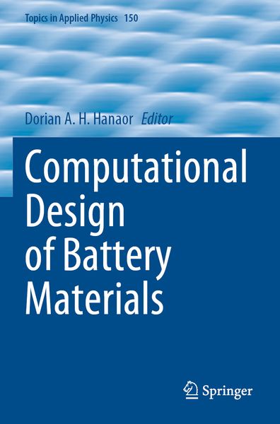Produktbild: Computational Design of Battery Materials
