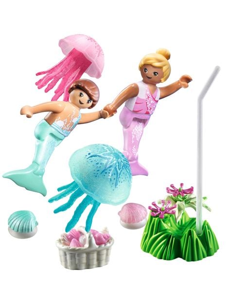 PLAYMOBIL 71504 - Princess Magic - Meerjungfrauen-Kinder mit Quallen