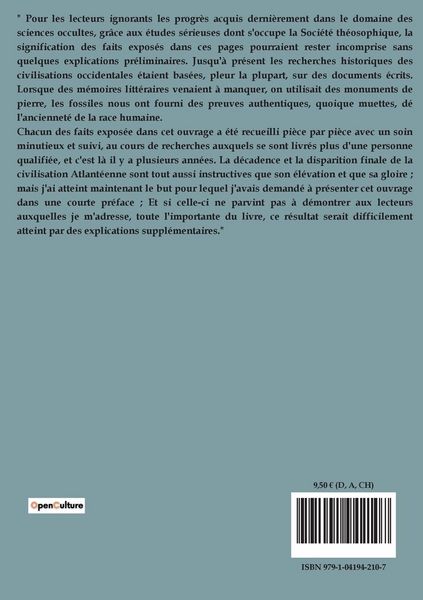 Produktbild: L'histoire de l'Atlantide