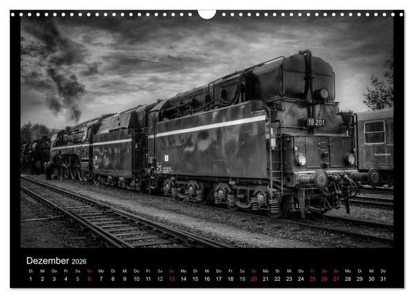 Produktbild: Dampflokomotiven (Wandkalender 2026 DIN A3 quer), CALVENDO Monatskalender