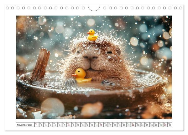Produktbild: Capybara Zeit (Wandkalender 2026 DIN A4 quer), CALVENDO Monatskalender
