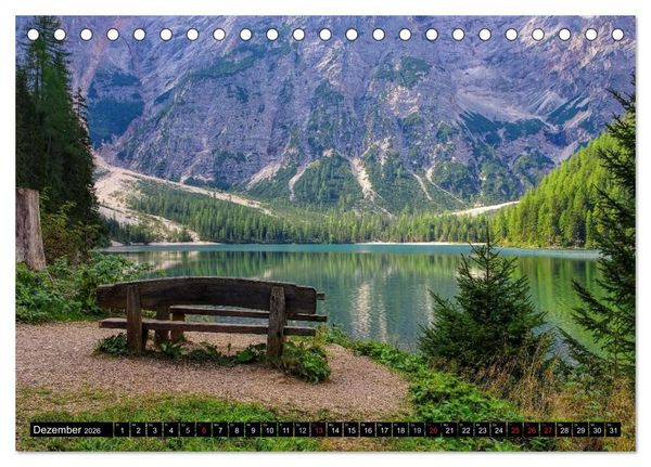 Produktbild: Pustertal - Das gr&uuml;ne Tal S&uuml;dtirols (Tischkalender 2026 DIN A5 quer), CALVENDO Monatskalender
