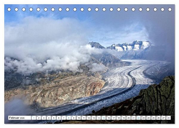 Produktbild: Gr&uuml;ezi . Landschaften in der Schweiz (Tischkalender 2026 DIN A5 quer), CALVENDO Monatskalender