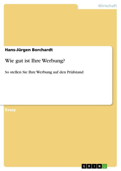 Produktbild: Wie gut ist Ihre Werbung?