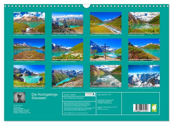 Produktbild: Die Hochgebirgs-Stauseen (Wandkalender 2026 DIN A3 quer), CALVENDO Monatskalender