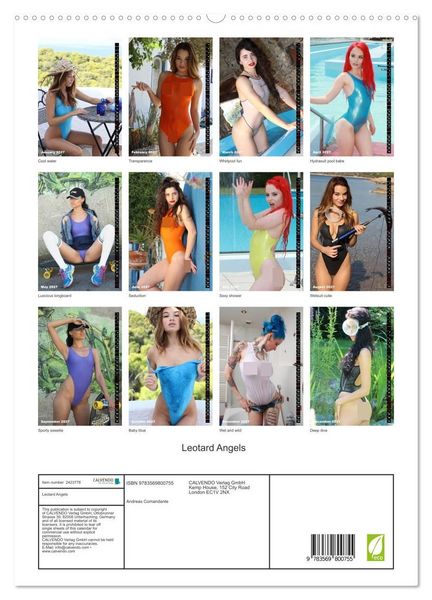 Produktbild: Leotard Angels (High Quality Premium Wall Calendar 2027 DIN A2 portrait),CALVENDO 12 Month Wall Calendar