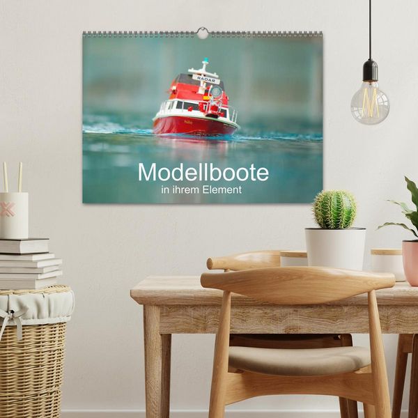 Produktbild: Modellboote in ihrem Element (Wandkalender 2026 DIN A3 quer), CALVENDO Monatskalender