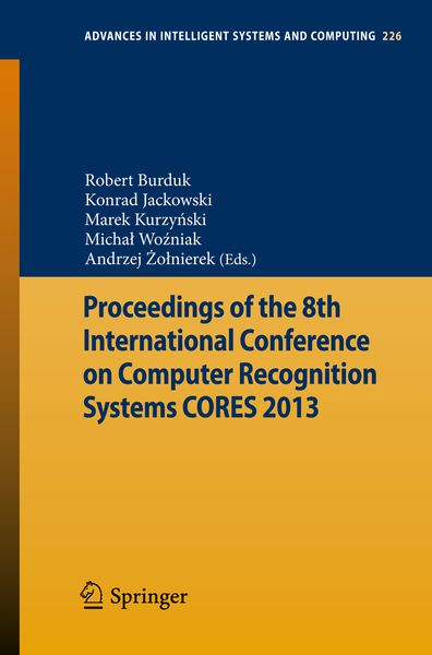 Produktbild: Proceedings of the 8th International Conference on Computer Recognition Systems CORES 2013