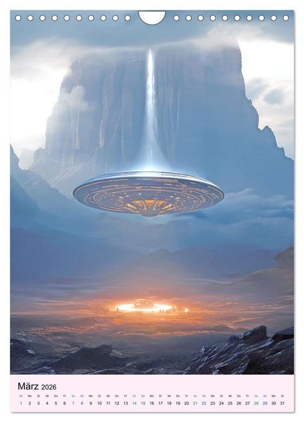 Produktbild: Sci-fi Welten - Fantasiebilder (Wandkalender 2026 DIN A4 hoch), CALVENDO Monatskalender
