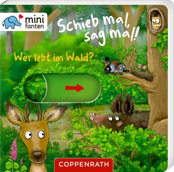 Produktbild: Minifanten 48: Schieb mal, sag mal! Wer lebt im Wald?