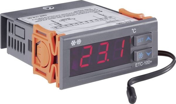 Produktbild: VOLTCRAFT ETC-100+ Temperaturregler NTC10K -40 bis +120 &deg;C Relais 10 A (L x B x H) 88 x 75 x 34.5 mm