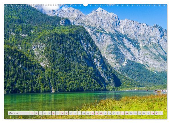 Produktbild: Malerische Bergseen in den bayerischen Alpen (Wandkalender 2027 DIN A2 quer), CALVENDO Monatskalender