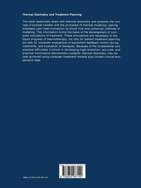 Produktbild: Thermal Dosimetry and Treatment Planning