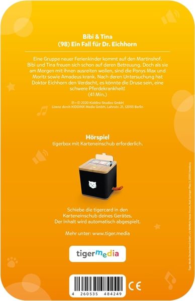 Produktbild: tigercard - Bibi & Tina - Ein Fall f&uuml;r Dr. Eichhorn