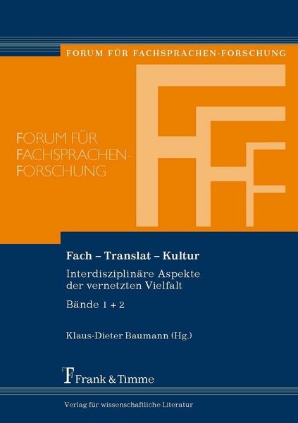 Produktbild: Fach - Translat - Kultur