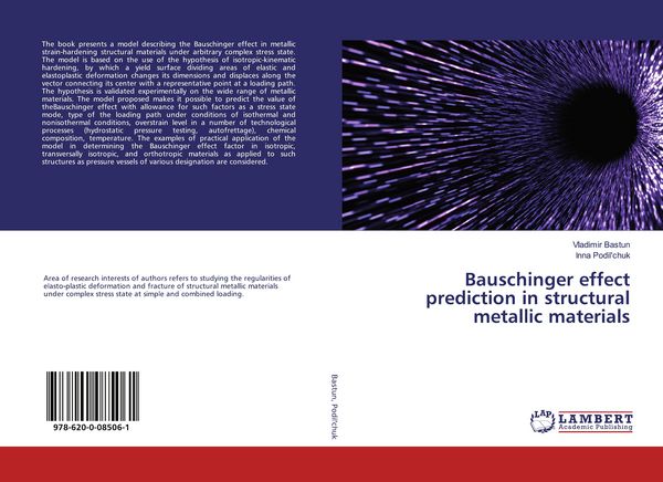Produktbild: Bauschinger effect prediction in structural metallic materials