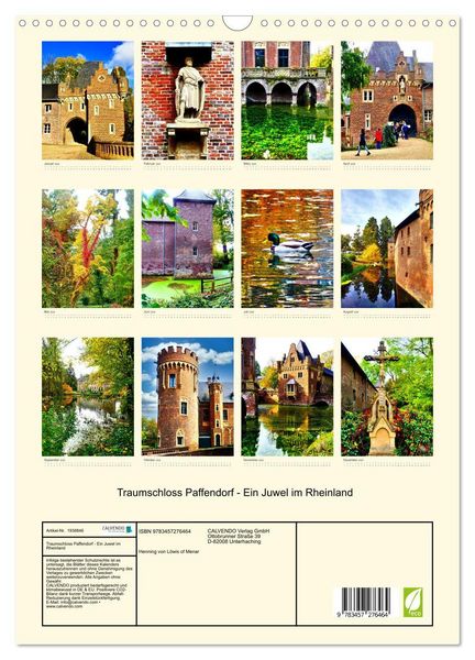 Produktbild: Traumschloss Paffendorf - Ein Juwel im Rheinland (Wandkalender 2026 DIN A3 hoch), CALVENDO Monatskalender