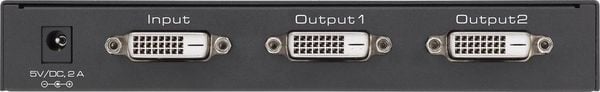 Produktbild: Renkforce 2 Port DVI-Splitter Ultra HD-f&auml;hig 3840 x 2160 Pixel Schwarz