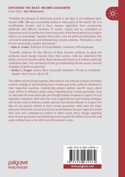 Produktbild: Political Activism and Basic Income Guarantee