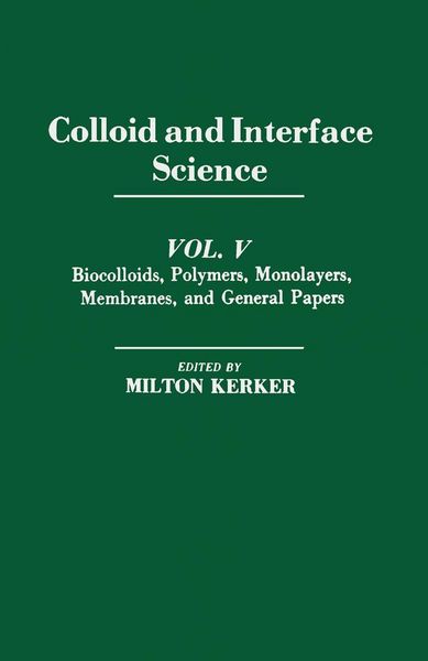 Produktbild: Colloid and Interface Science V5