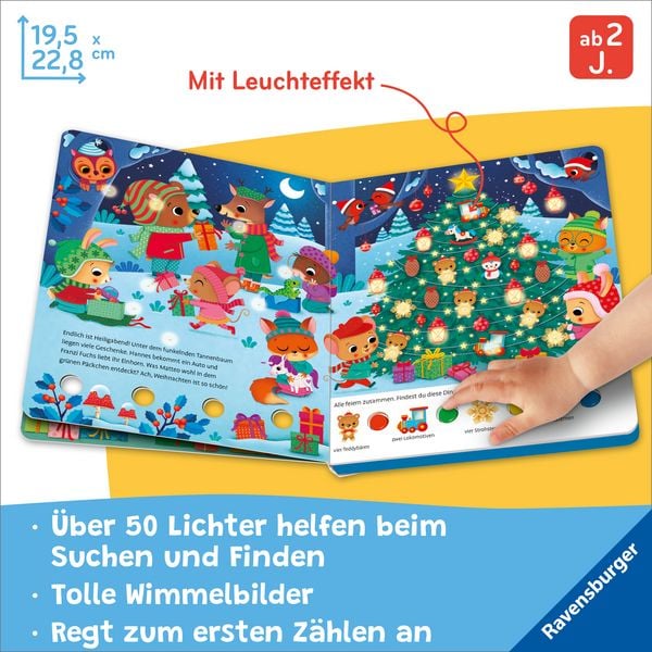 Produktbild: Mein gro&szlig;es Lichter-Wimmelbuch: Weihnachten