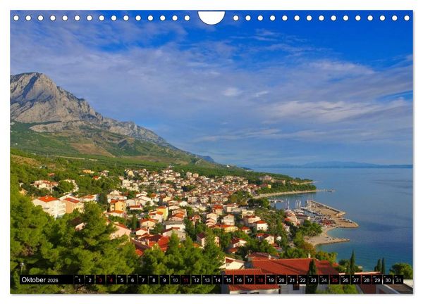 Produktbild: Makarska Riviera - Malerische Urlaubsorte in Dalmatien (Wandkalender 2026 DIN A4 quer), CALVENDO Monatskalender