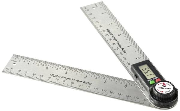 Produktbild: TOOLCRAFT TO-8706177 Digitaler Winkelmesser 360&deg;