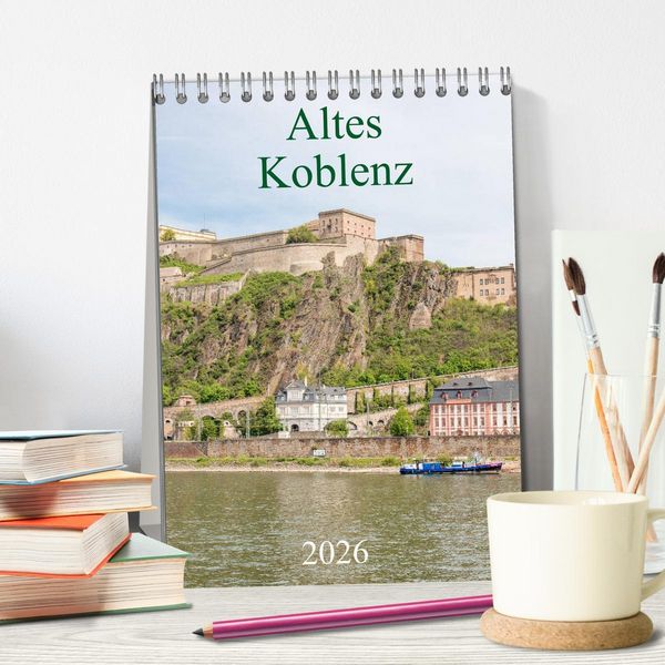 Produktbild: Altes Koblenz (Tischkalender 2026 DIN A5 hoch), CALVENDO Monatskalender