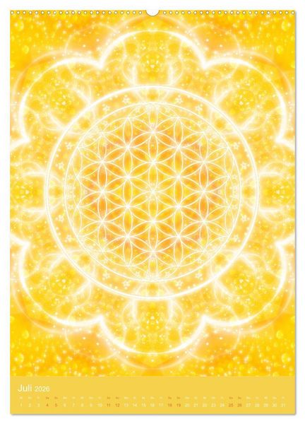 Produktbild: Blume des Lebens - Harmonie durch Symbolkraft (Wandkalender 2026 DIN A2 hoch), CALVENDO Monatskalender