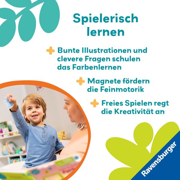 Produktbild: Play+ Mein Spiel mit-Magnetbuch Komm, wir lernen die Farben - ab 18 Monate