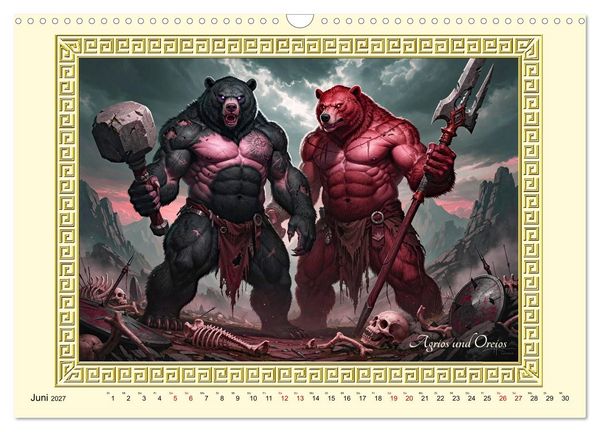 Produktbild: Ungeheuer der griechischen Mythologie (Wandkalender 2027 DIN A3 quer), CALVENDO Monatskalender