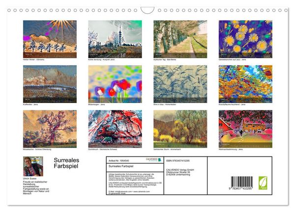 Produktbild: Surreales Farbspiel (Wandkalender 2026 DIN A3 quer), CALVENDO Monatskalender