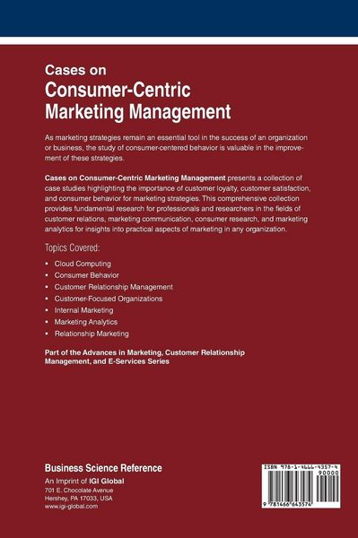 Produktbild: Cases on Consumer-Centric Marketing Management