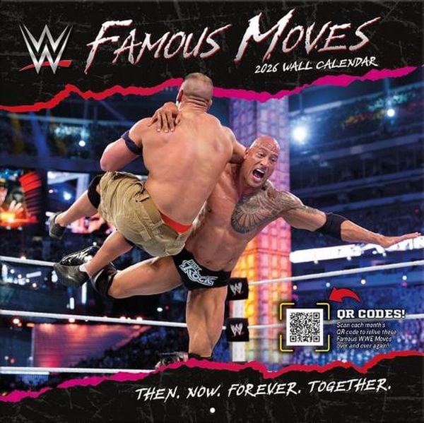 Produktbild: Wwe Famous Moves 2026 12x12 Wall Calendar