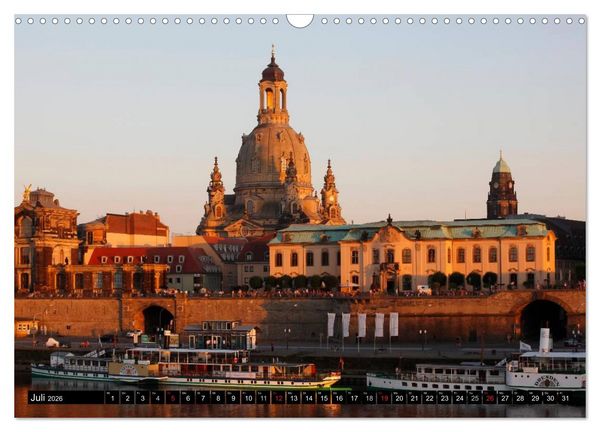 Produktbild: Elbflorenzansichten (Wandkalender 2026 DIN A3 quer), CALVENDO Monatskalender
