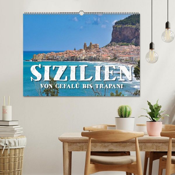 Produktbild: Sizilien &ndash; von Cefal&ugrave; bis Trapani (Wandkalender 2026 DIN A2 quer), CALVENDO Monatskalender